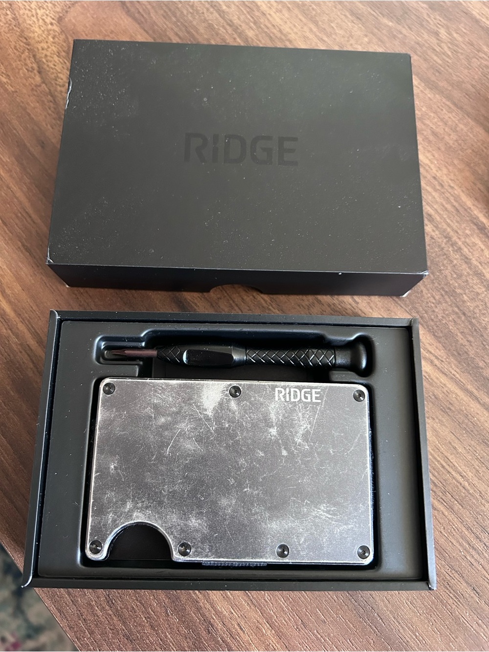 Ridge Wallet in Gunmetal